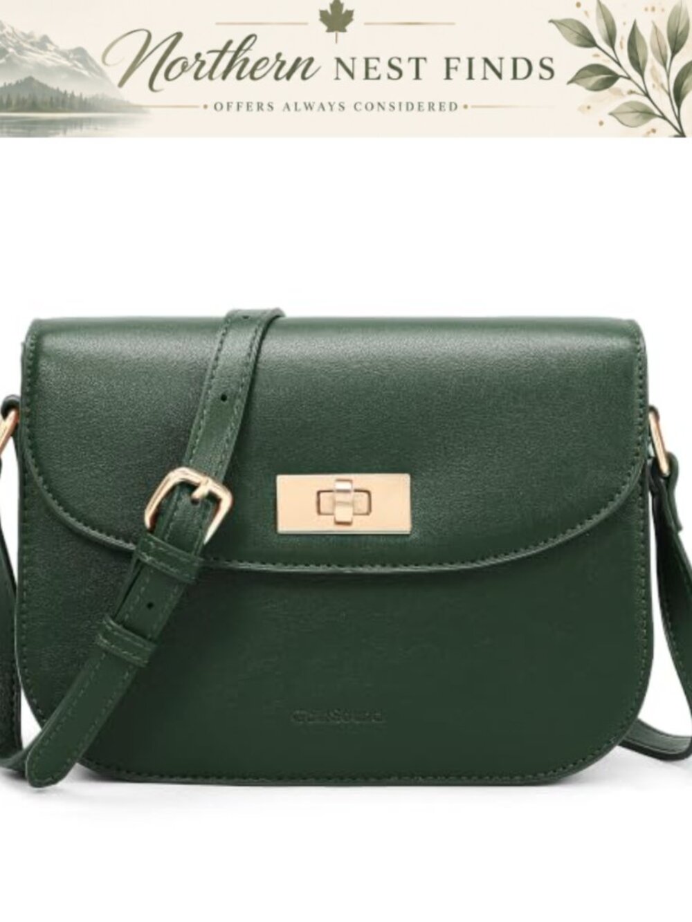 Flap Saddle Crossbody Bag Vegan Leather Women Small Trendy Shoulder Purse